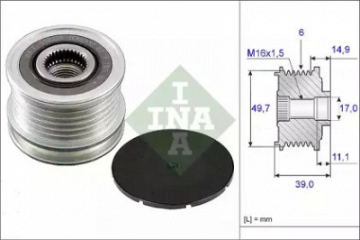 WILMINK GROUP wg1253631 -  Механизм свободного хода генератора